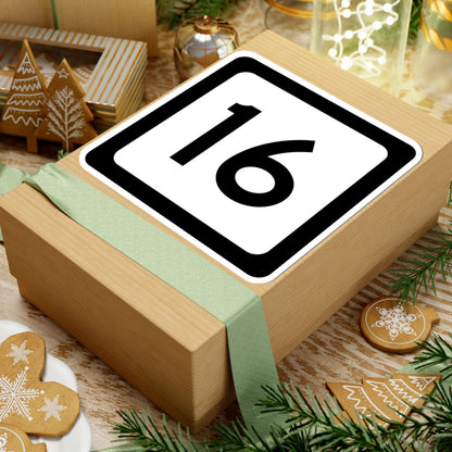 WV-16 (Virginia) (Road Sign) STICKER Vinyl Kiss-Cut Decal