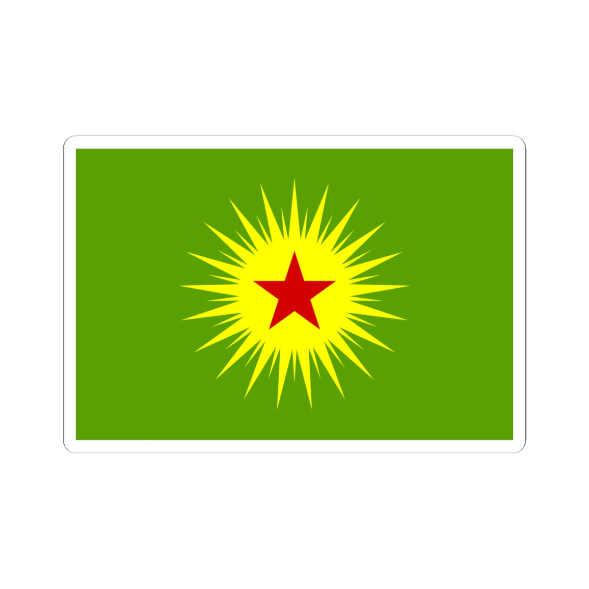 Flag of Koma Civakên Kurdistanê (Iraq) STICKER Vinyl Kiss-Cut Decal