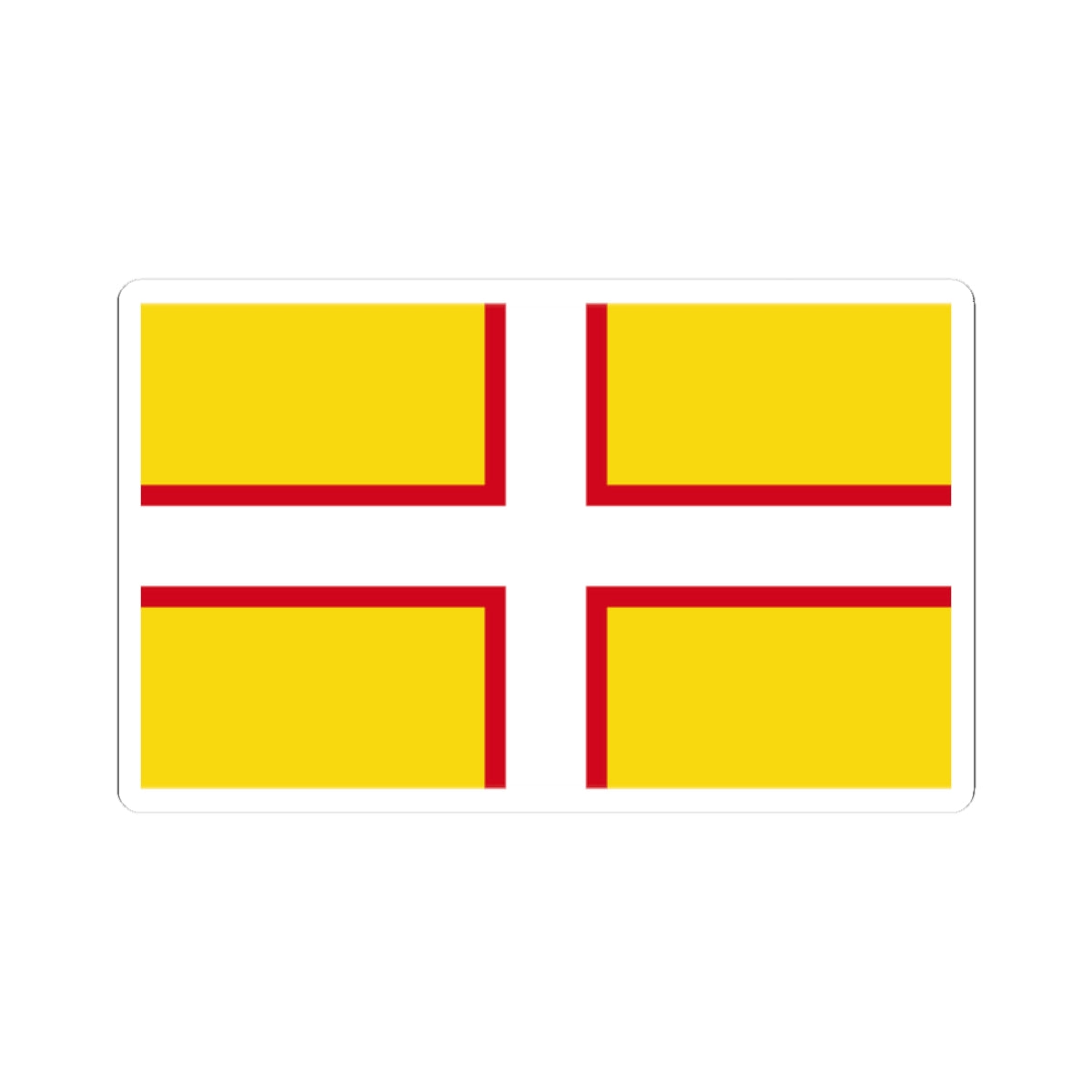 Flag of Dorset (England) STICKER Vinyl Kiss-Cut Decal