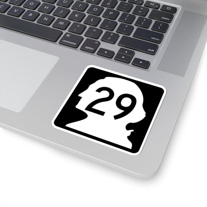 WA-29 (Washington) (Road Sign) STICKER Vinyl Kiss-Cut Decal