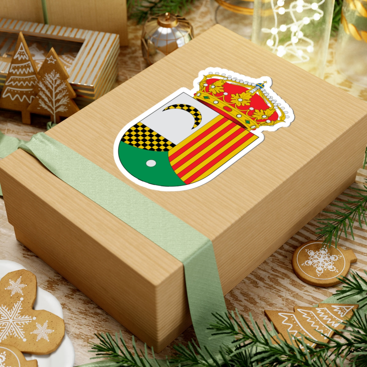 Escudo de Erla (Spain) (Coat of Arms) STICKER Vinyl Kiss-Cut Decal