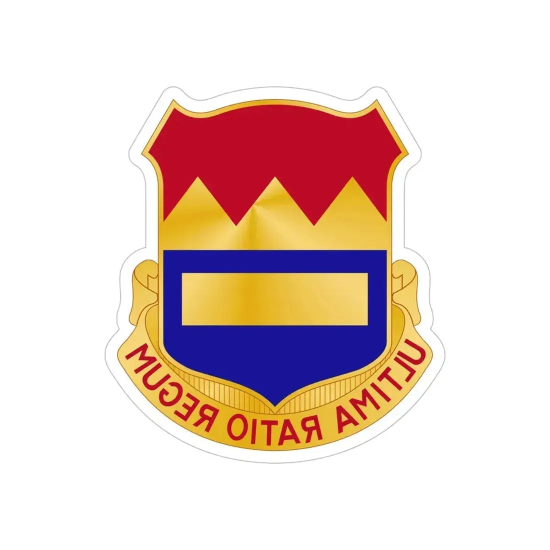 719th Antiaircraft Artillery Battalion (U.S. Army) REVERSE PRINT Transparent Die-Cut STICKER - The Sticker Space