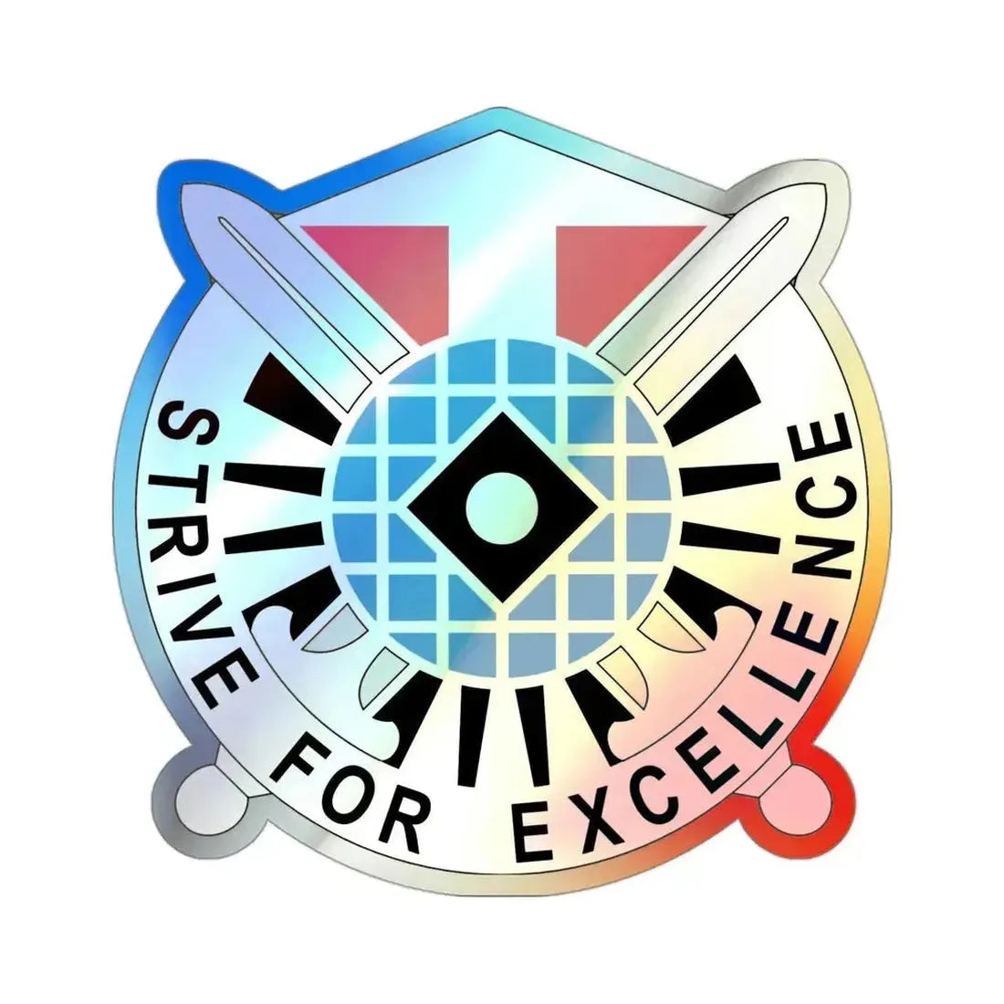 719th Military Intelligence Battalion 2 (U.S. Army) Holographic STICKER Die-Cut Vinyl Decal 3 Inch Holographic - The Sticker Space