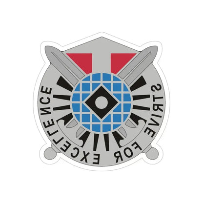 719th Military Intelligence Battalion 2 (U.S. Army) REVERSE PRINT Transparent Die-Cut STICKER 5 Inch Die-Cut Transparent - The Sticker Space