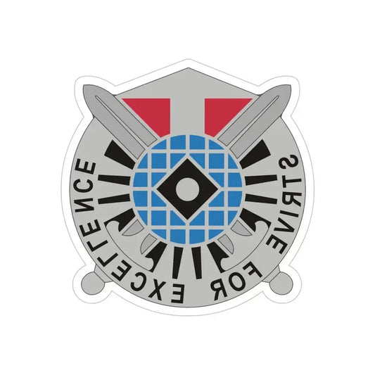 719th Military Intelligence Battalion 2 (U.S. Army) REVERSE PRINT Transparent Die-Cut STICKER 6 Inch Die-Cut Transparent - The Sticker Space