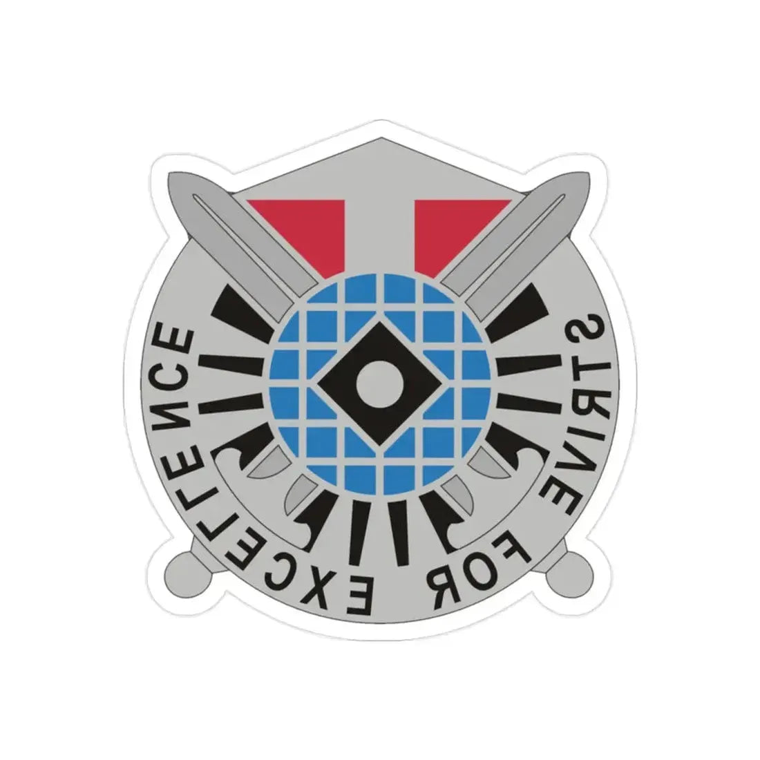 719th Military Intelligence Battalion 2 (U.S. Army) REVERSE PRINT Transparent Die-Cut STICKER - The Sticker Space