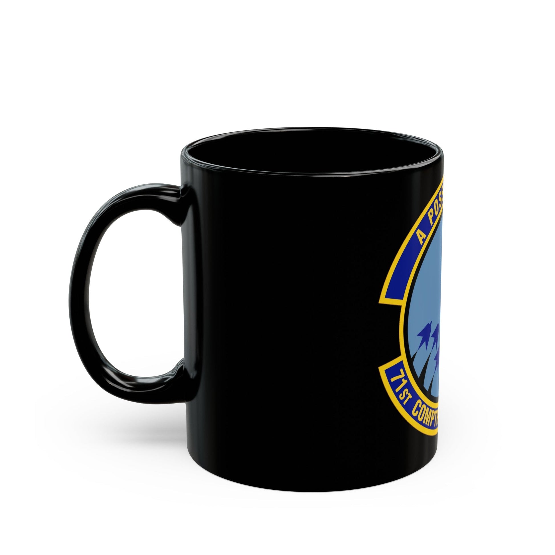 71st Comptroller Squadron (U.S. Air Force) Black Coffee Mug-The Sticker Space