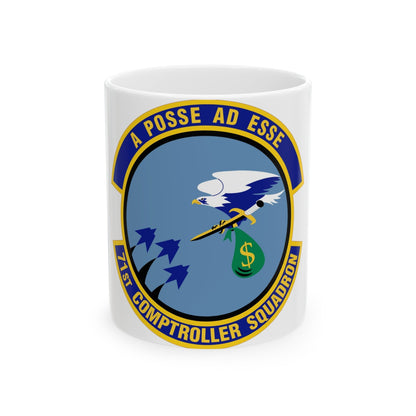 71st Comptroller Squadron (U.S. Air Force) White Coffee Mug-11oz-The Sticker Space