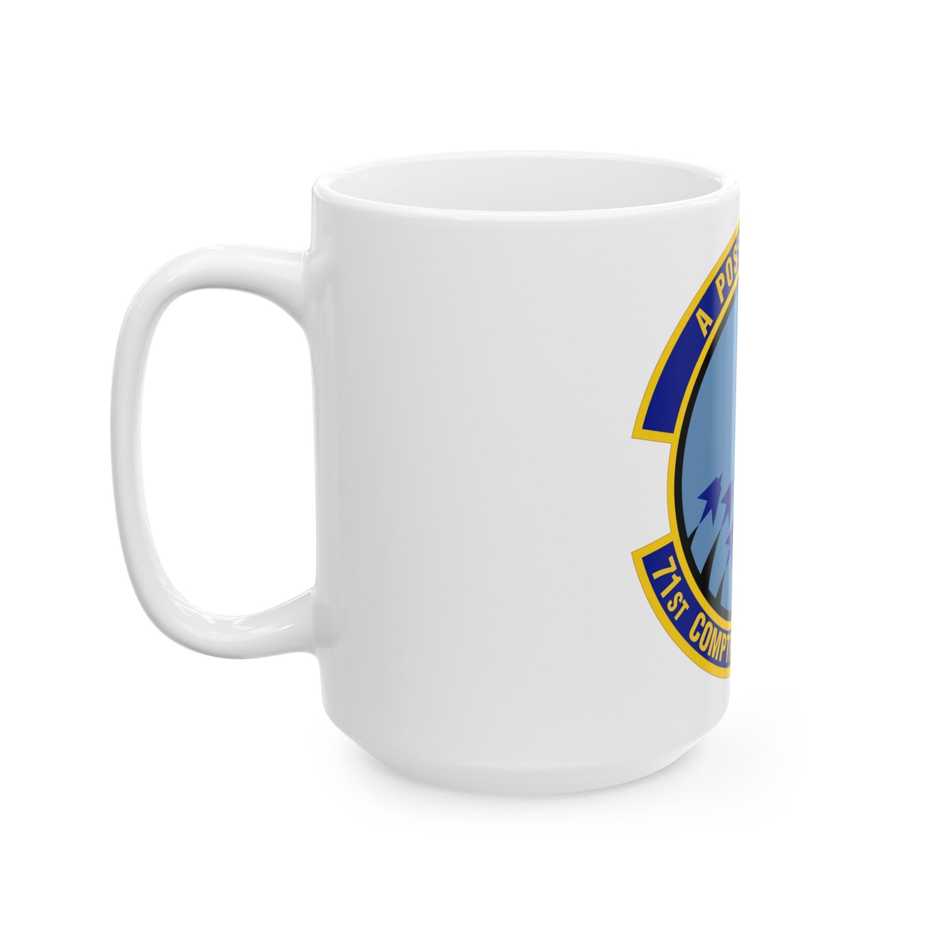 71st Comptroller Squadron (U.S. Air Force) White Coffee Mug-The Sticker Space