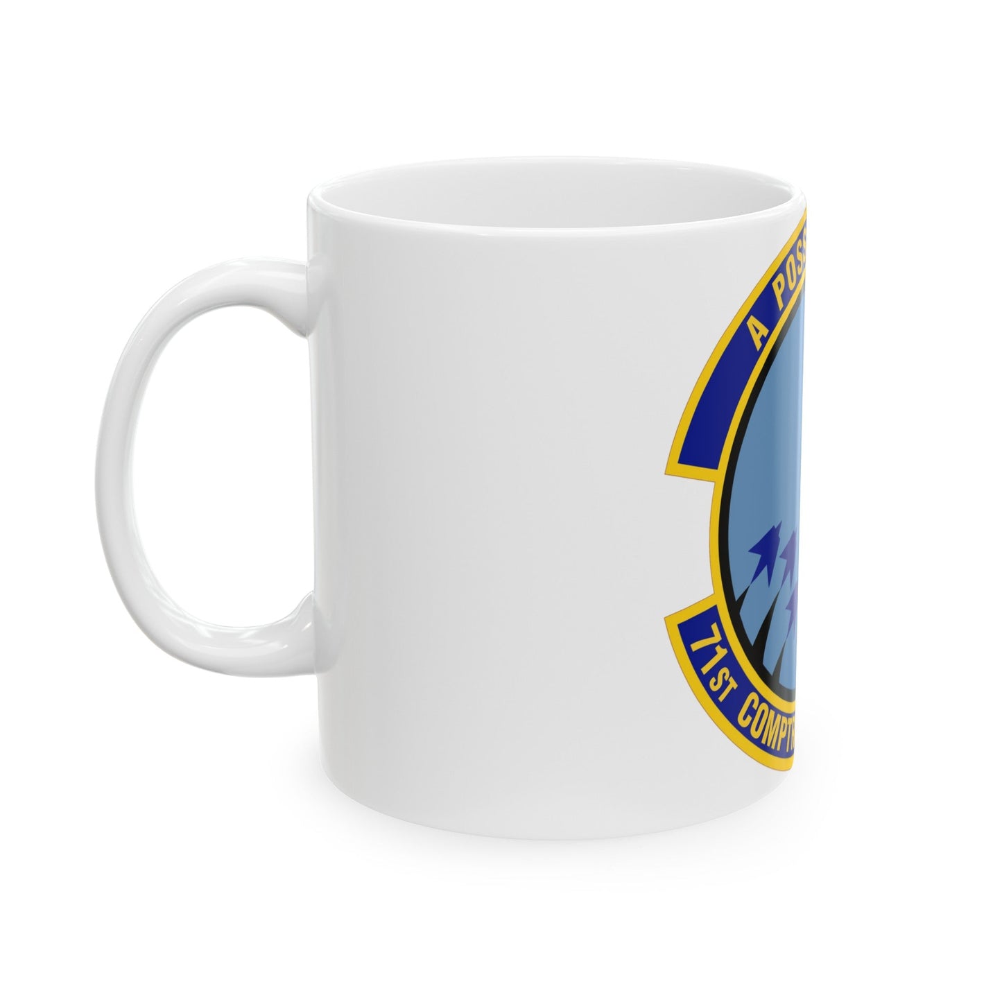 71st Comptroller Squadron (U.S. Air Force) White Coffee Mug-The Sticker Space