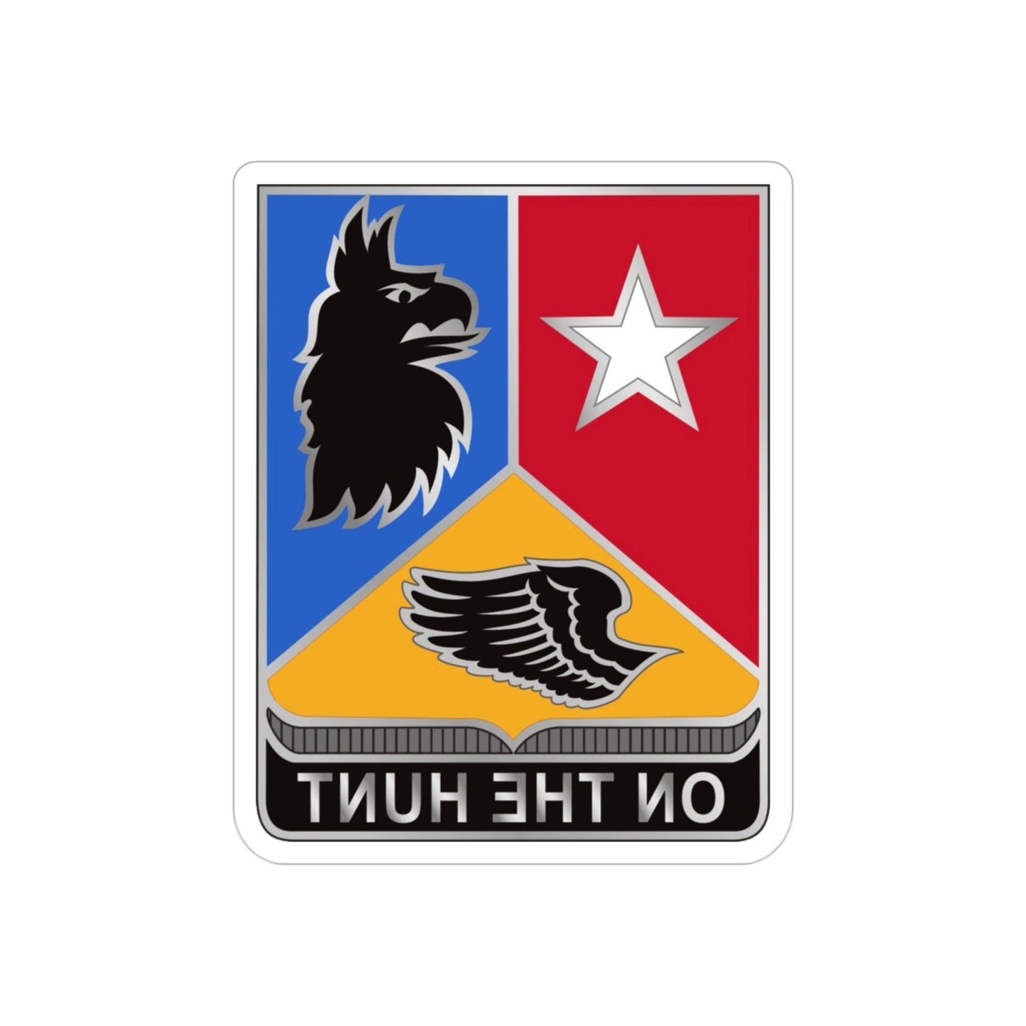 71st Expeditionary Military Intelligence Brigade 2 (U.S. Army) REVERSE PRINT Transparent STICKER-3" × 3"-The Sticker Space