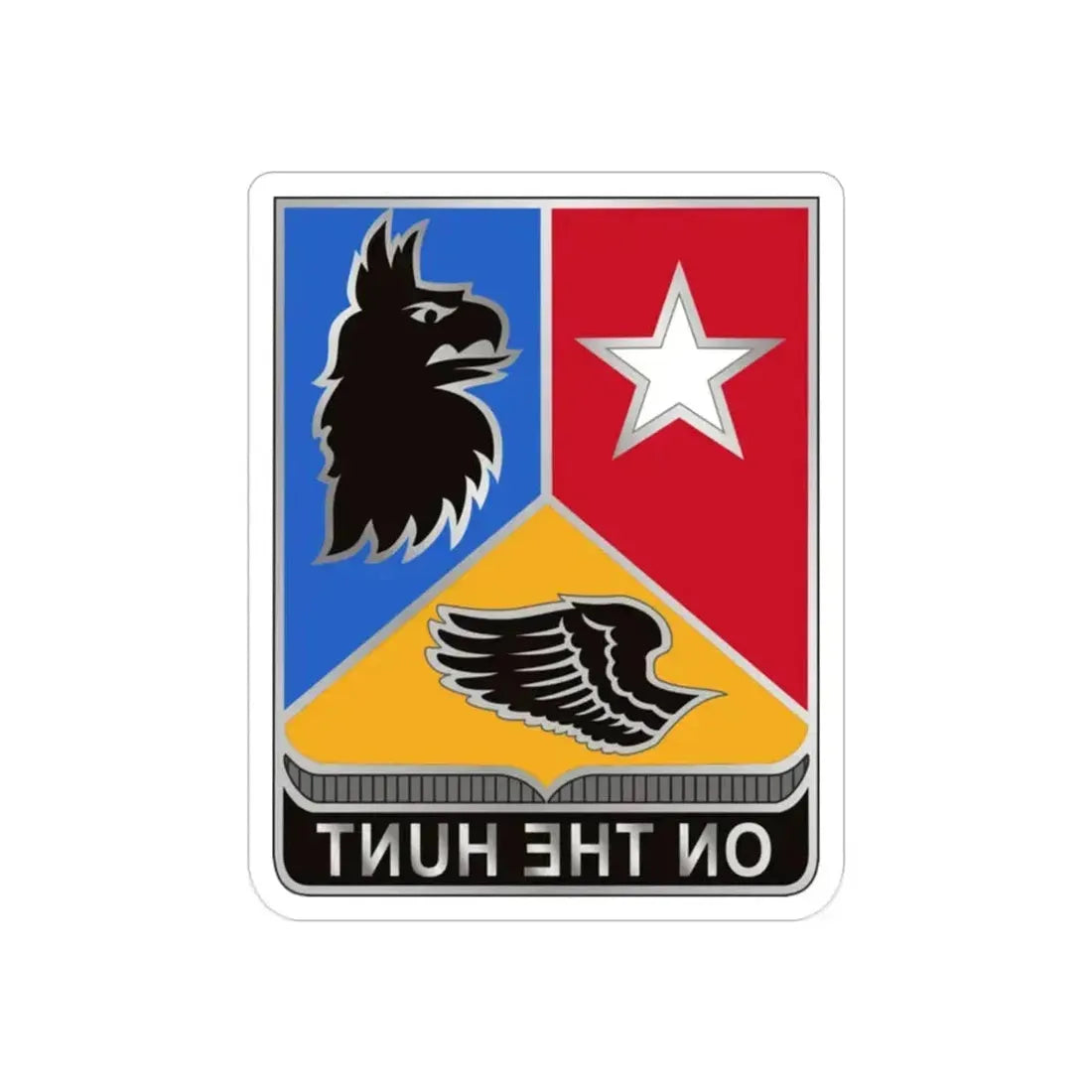 71st Expeditionary Military Intelligence Brigade 2 (U.S. Army) REVERSE PRINT Transparent Die-Cut STICKER 2 Inch Die-Cut Transparent - The Sticker Space