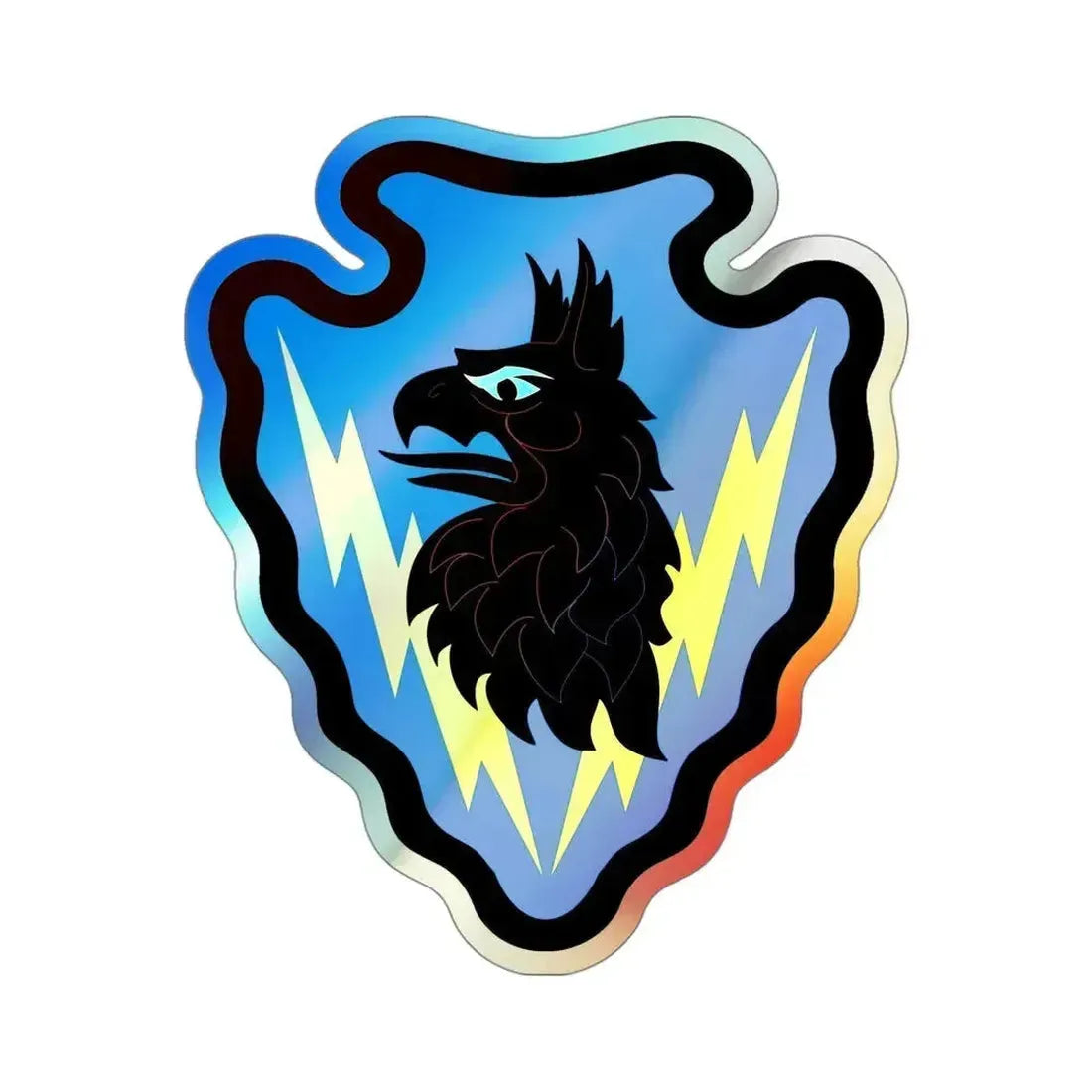 71st Expeditionary Military Intelligence Brigade (U.S. Army) Holographic STICKER Die-Cut Vinyl Decal 4 Inch Holographic - The Sticker Space