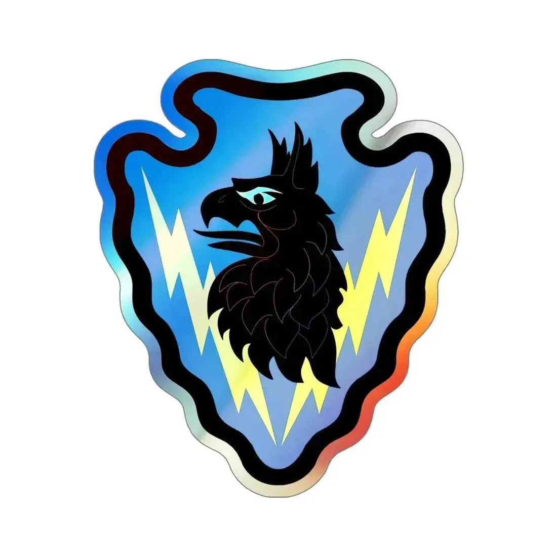 71st Expeditionary Military Intelligence Brigade (U.S. Army) Holographic STICKER Die-Cut Vinyl Decal 6 Inch Holographic - The Sticker Space