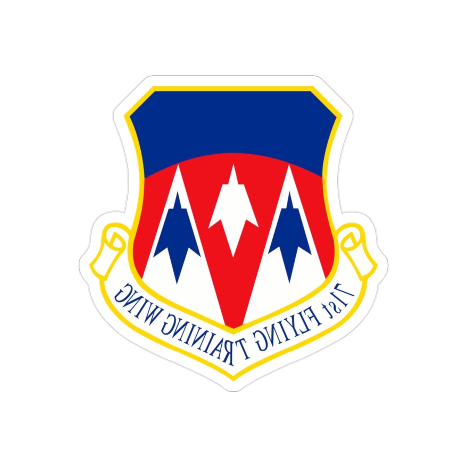 71st Flying Training Wing (U.S. Air Force) REVERSE PRINT Transparent STICKER-2 Inch-The Sticker Space