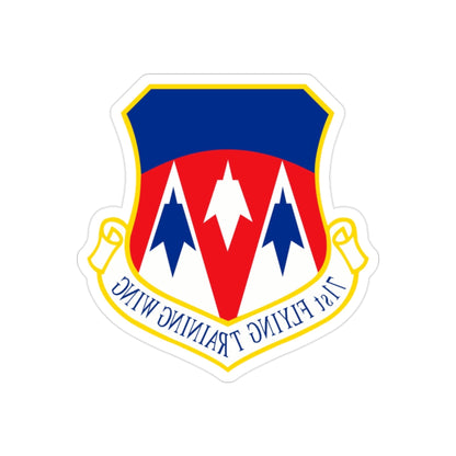 71st Flying Training Wing (U.S. Air Force) REVERSE PRINT Transparent STICKER-2 Inch-The Sticker Space