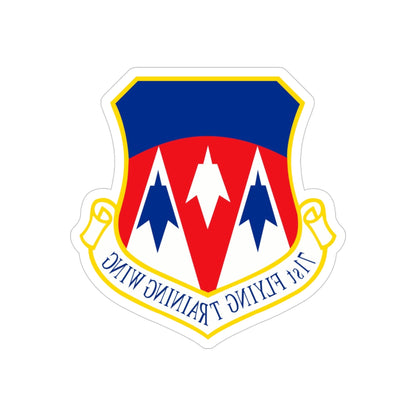 71st Flying Training Wing (U.S. Air Force) REVERSE PRINT Transparent STICKER-4 Inch-The Sticker Space