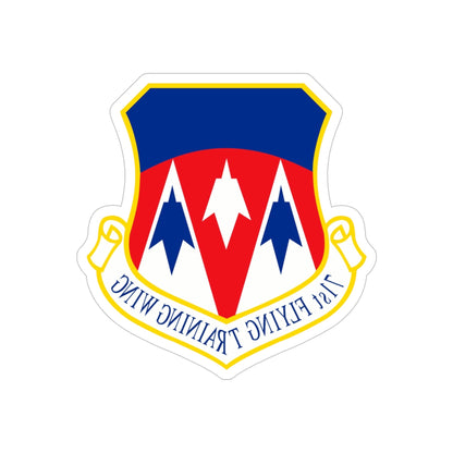 71st Flying Training Wing (U.S. Air Force) REVERSE PRINT Transparent STICKER-5 Inch-The Sticker Space