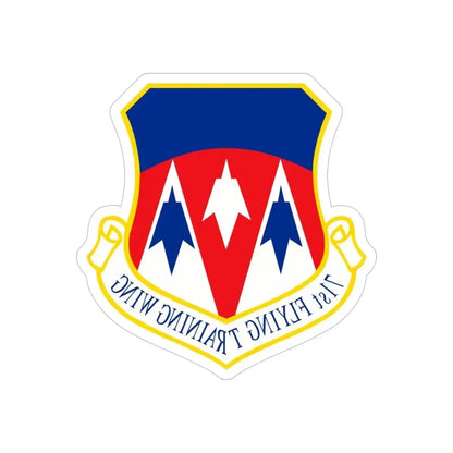 71st Flying Training Wing (U.S. Air Force) REVERSE PRINT Transparent Die-Cut STICKER - The Sticker Space