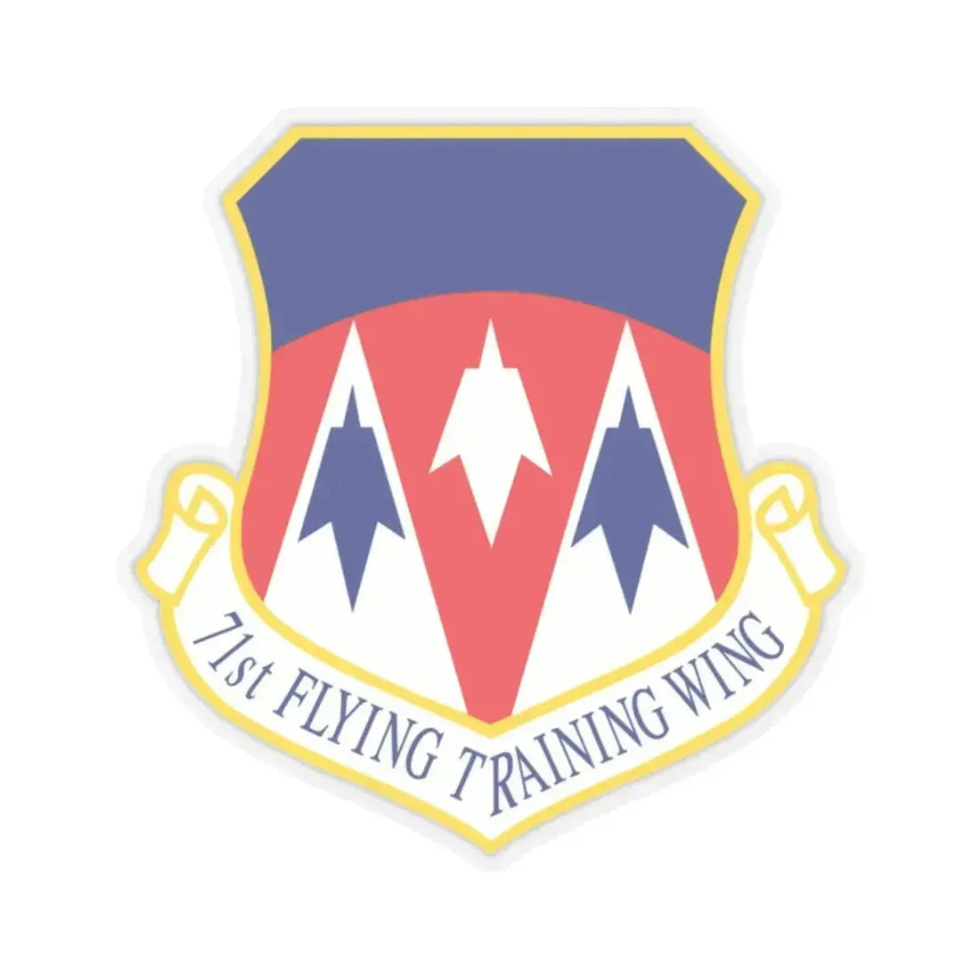 71st Flying Training Wing (U.S. Air Force) STICKER Vinyl Kiss-Cut Decal 2 Inch Transparent - The Sticker Space