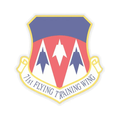 71st Flying Training Wing (U.S. Air Force) STICKER Vinyl Kiss-Cut Decal 2 Inch Transparent - The Sticker Space