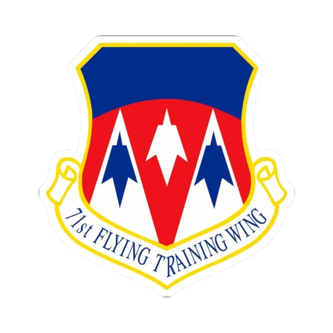 71st Flying Training Wing (U.S. Air Force) STICKER Vinyl Kiss-Cut Decal 2 Inch White - The Sticker Space