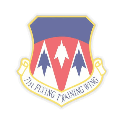 71st Flying Training Wing (U.S. Air Force) STICKER Vinyl Kiss-Cut Decal 3 Inch Transparent - The Sticker Space