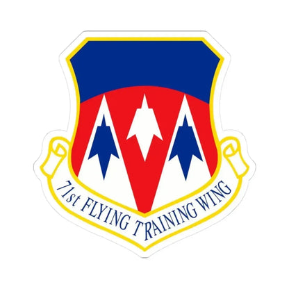 71st Flying Training Wing (U.S. Air Force) STICKER Vinyl Kiss-Cut Decal 3 Inch White - The Sticker Space