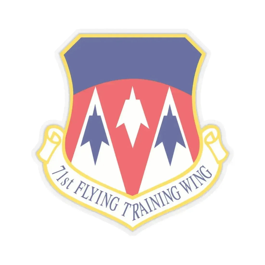 71st Flying Training Wing (U.S. Air Force) STICKER Vinyl Kiss-Cut Decal 4 Inch Transparent - The Sticker Space