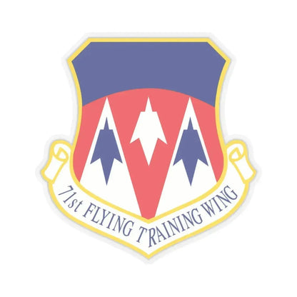 71st Flying Training Wing (U.S. Air Force) STICKER Vinyl Kiss-Cut Decal 4 Inch Transparent - The Sticker Space