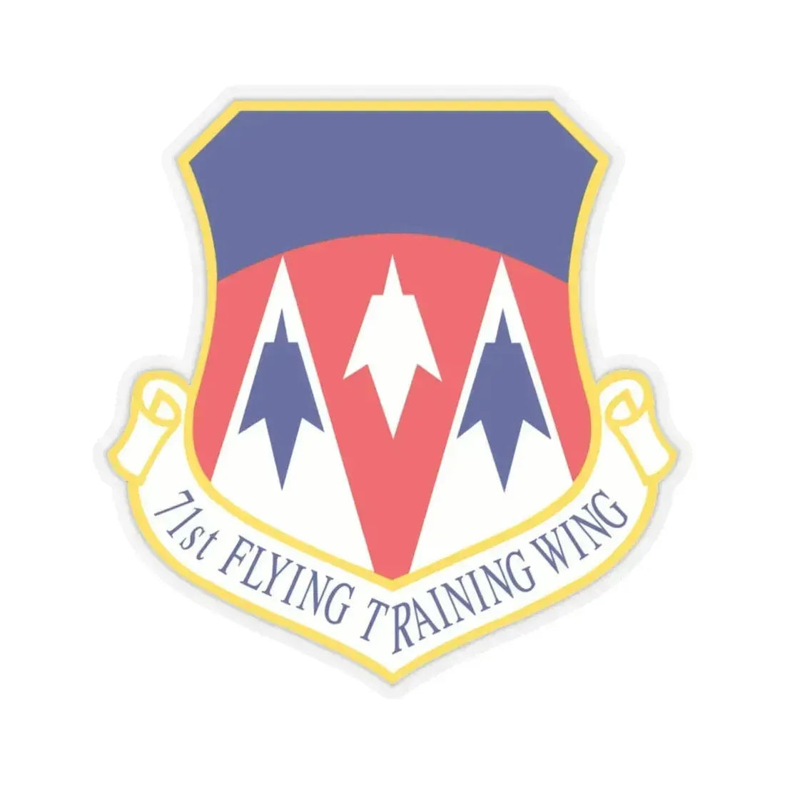 71st Flying Training Wing (U.S. Air Force) STICKER Vinyl Kiss-Cut Decal 6 Inch Transparent - The Sticker Space