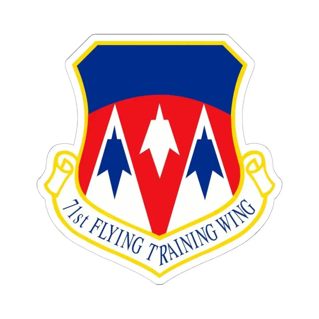 71st Flying Training Wing (U.S. Air Force) STICKER Vinyl Kiss-Cut Decal 6 Inch White - The Sticker Space