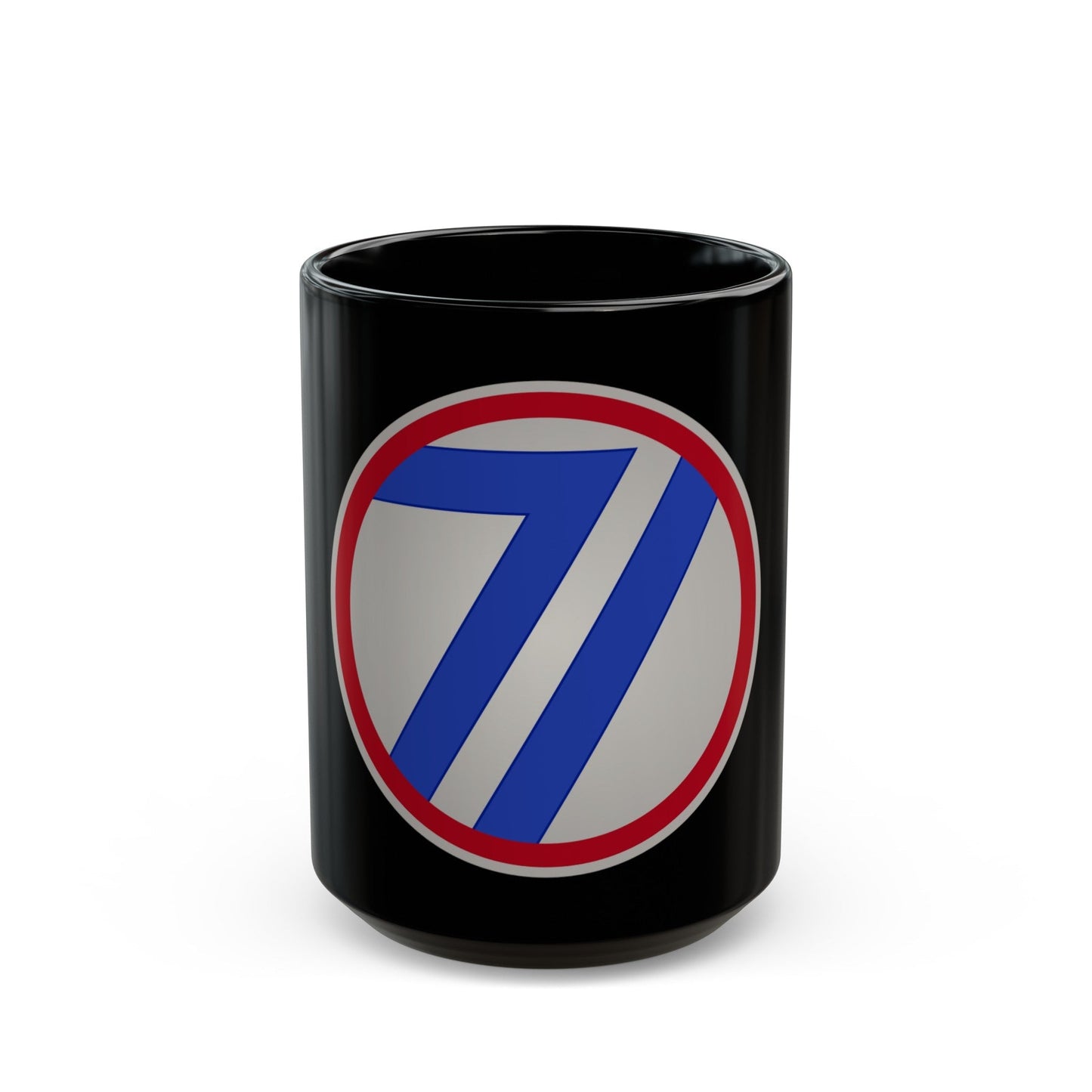 71st Infantry Division (U.S. Army) Black Coffee Mug-15oz-The Sticker Space