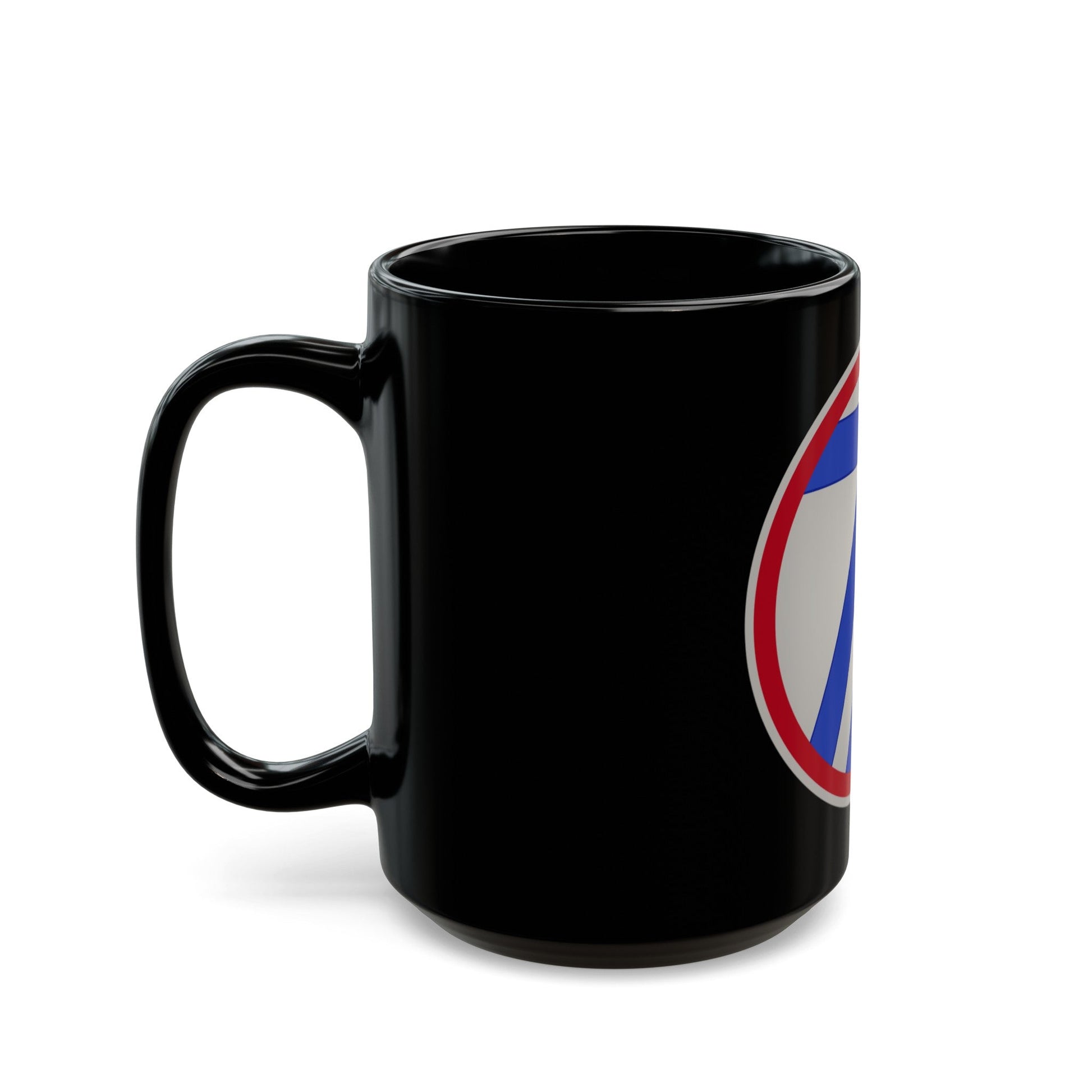 71st Infantry Division (U.S. Army) Black Coffee Mug-The Sticker Space