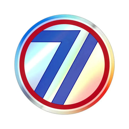 71st Infantry Division (U.S. Army) Holographic STICKER Die-Cut Vinyl Decal - The Sticker Space