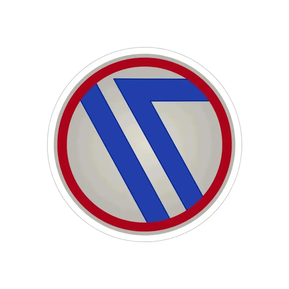71st Infantry Division (U.S. Army) REVERSE PRINT Transparent Die-Cut STICKER 5 Inch Die-Cut Transparent - The Sticker Space