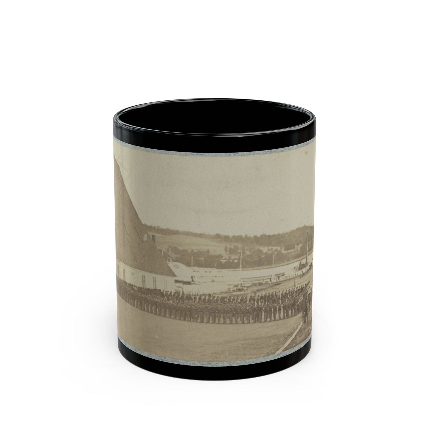 71st New York State Militia At Washington Navy Yard (U.S. Civil War) Black Coffee Mug-11oz-The Sticker Space