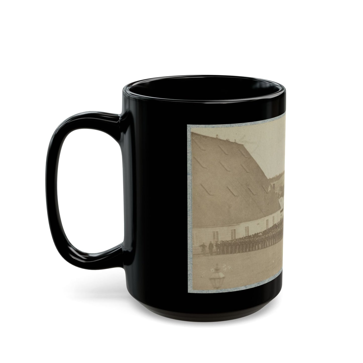 71st New York State Militia At Washington Navy Yard (U.S. Civil War) Black Coffee Mug-The Sticker Space