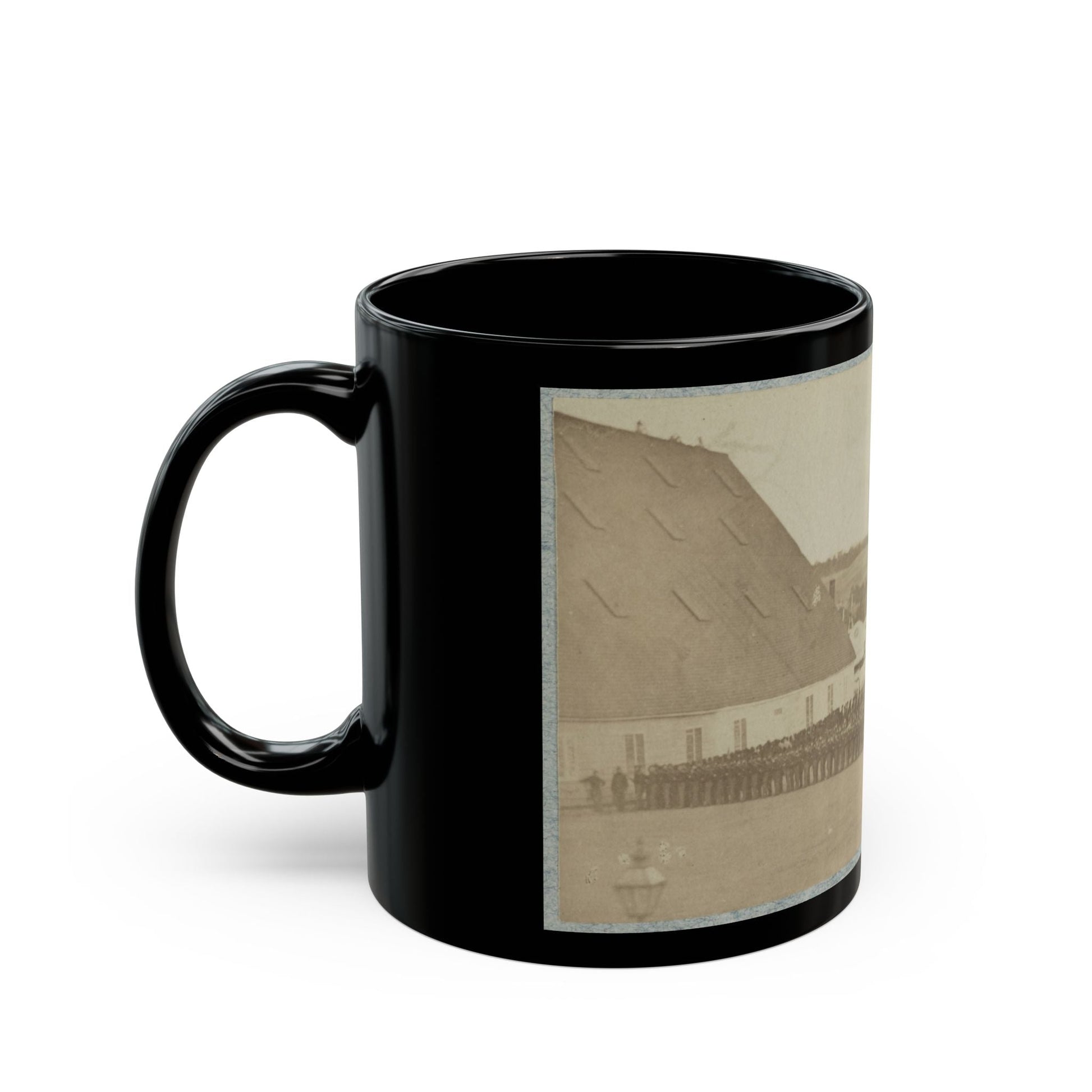 71st New York State Militia At Washington Navy Yard (U.S. Civil War) Black Coffee Mug-The Sticker Space