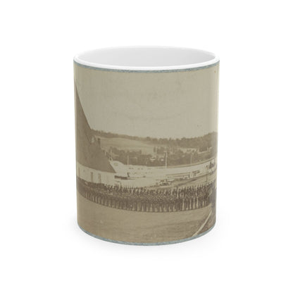 71st New York State Militia At Washington Navy Yard (U.S. Civil War) White Coffee Mug-11oz-The Sticker Space