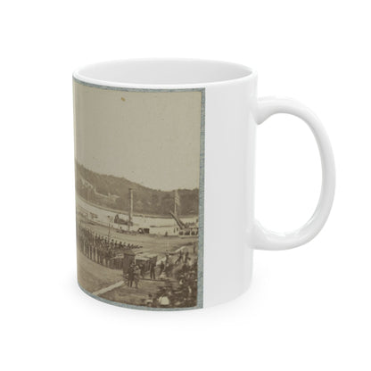 71st New York State Militia At Washington Navy Yard (U.S. Civil War) White Coffee Mug-The Sticker Space