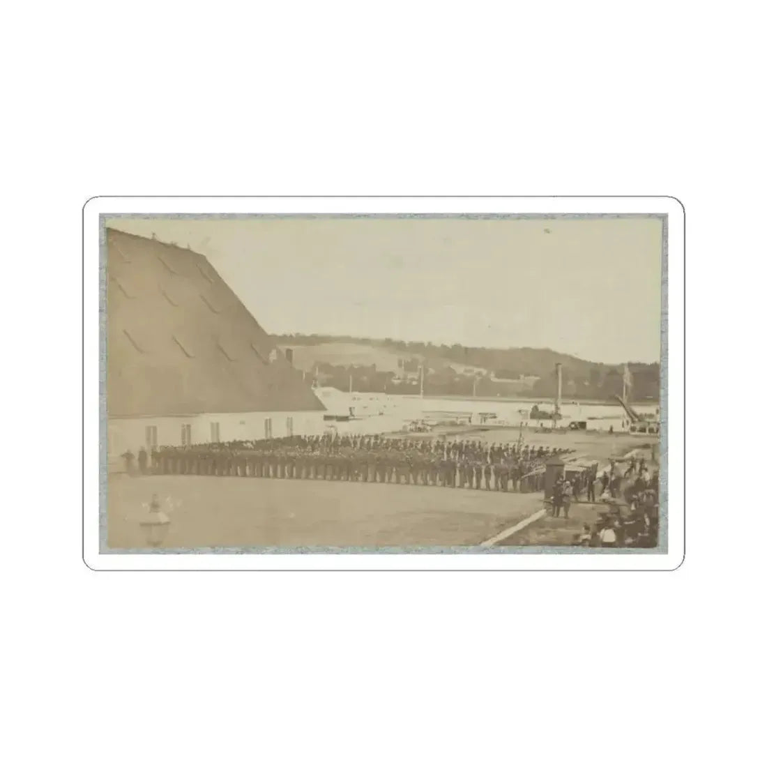 71St New York State Militia at Washington Navy Yard (U.S. Civil War) STICKER Vinyl Kiss-Cut Decal 6 Inch White - The Sticker Space