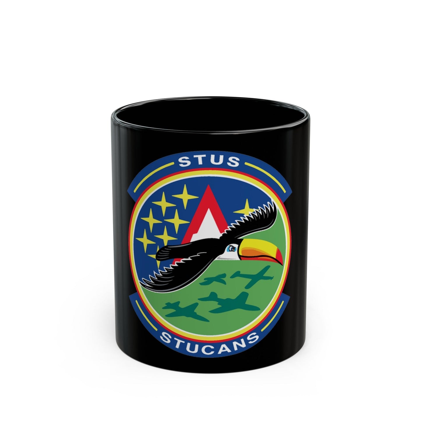 71st STUS STUCANS (U.S. Air Force) Black Coffee Mug-11oz-The Sticker Space