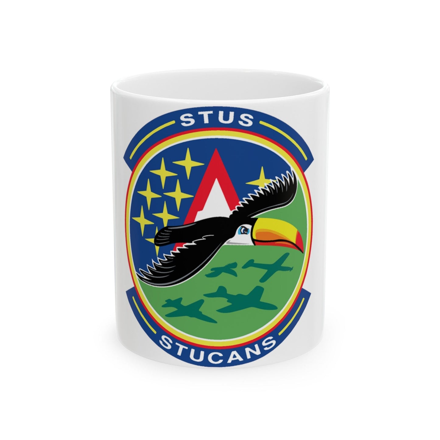 71st STUS STUCANS (U.S. Air Force) White Coffee Mug-11oz-The Sticker Space