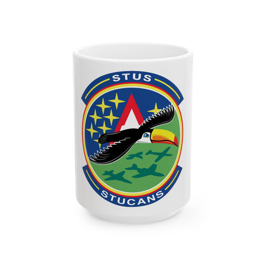 71st STUS STUCANS (U.S. Air Force) White Coffee Mug-15oz-The Sticker Space