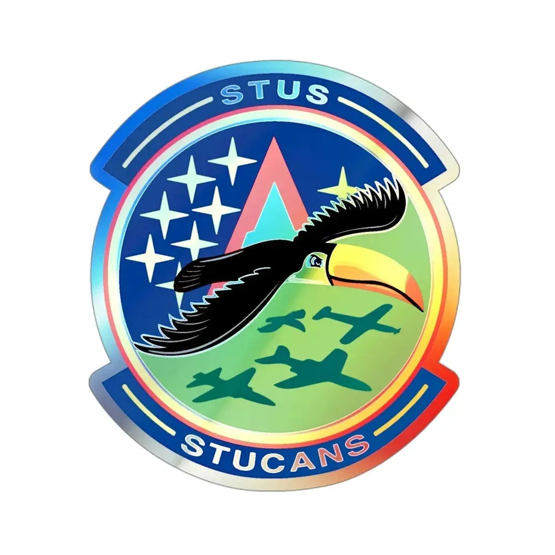 71st STUS STUCANS (U.S. Air Force) Holographic STICKER Die-Cut Vinyl Decal - The Sticker Space