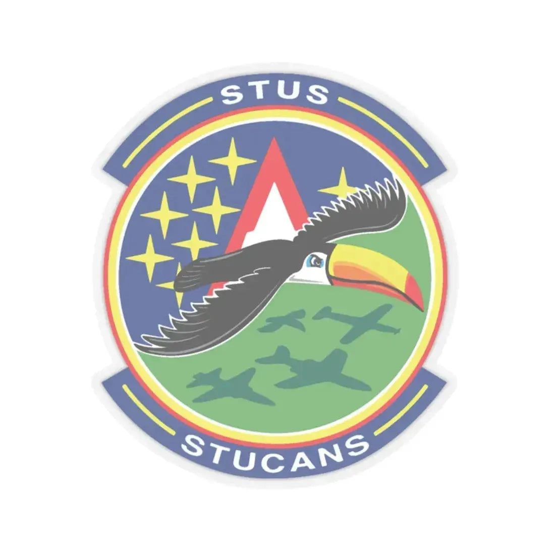 71st STUS STUCANS (U.S. Air Force) STICKER Vinyl Kiss-Cut Decal 6 Inch Transparent - The Sticker Space