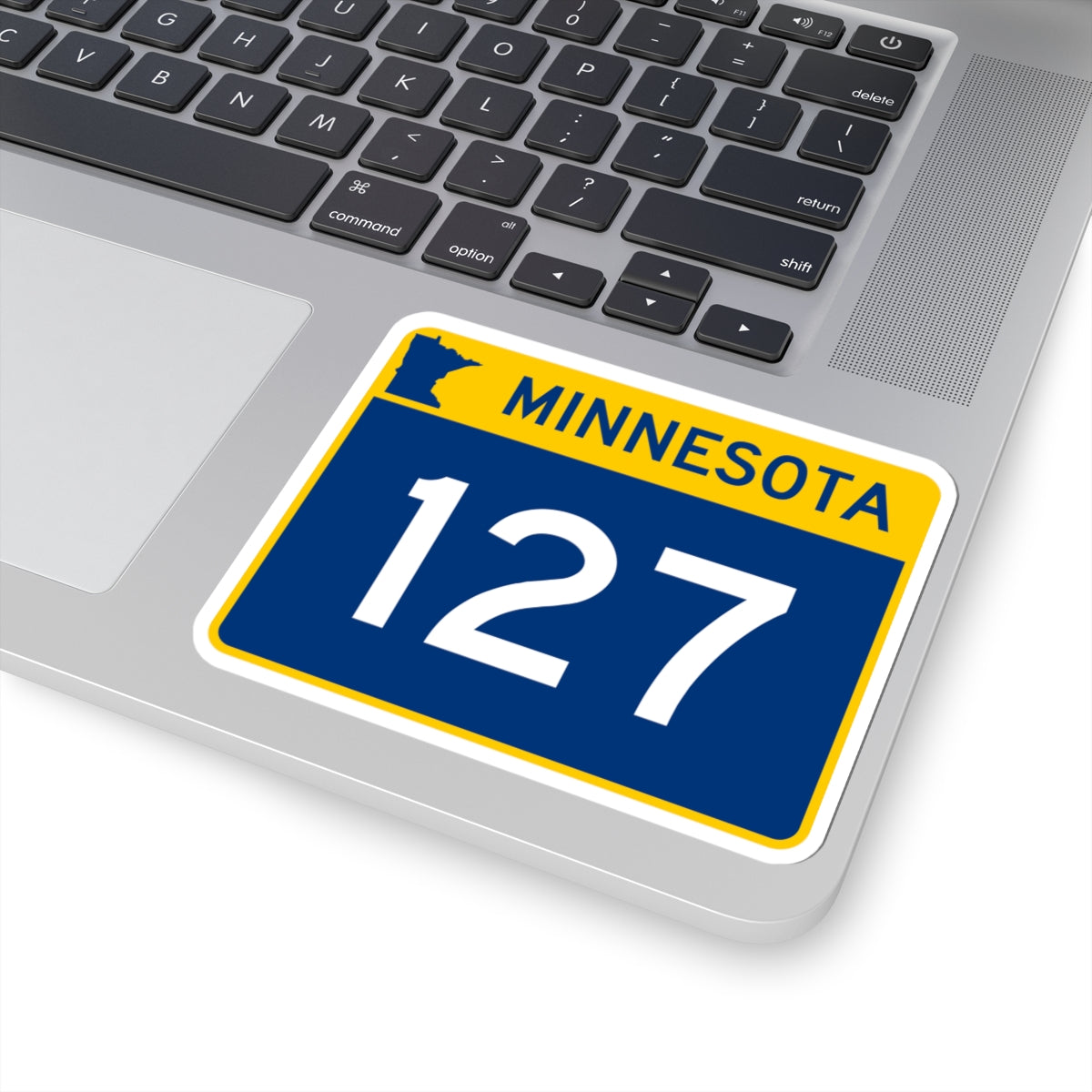 MN-127 wide (Minnesota) (Road Sign) STICKER Vinyl Kiss-Cut Decal