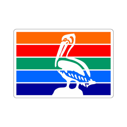 Flag of St. Petersburg, Florida - STICKER Vinyl Kiss-Cut Decal