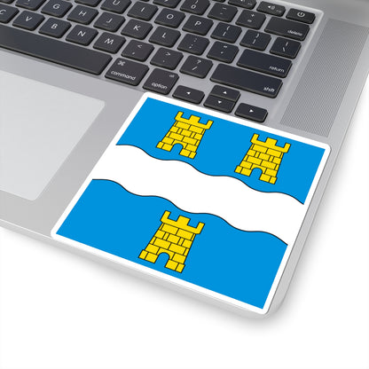 CHE Dardagny Flag (Switzerland) STICKER Vinyl Kiss-Cut Decal